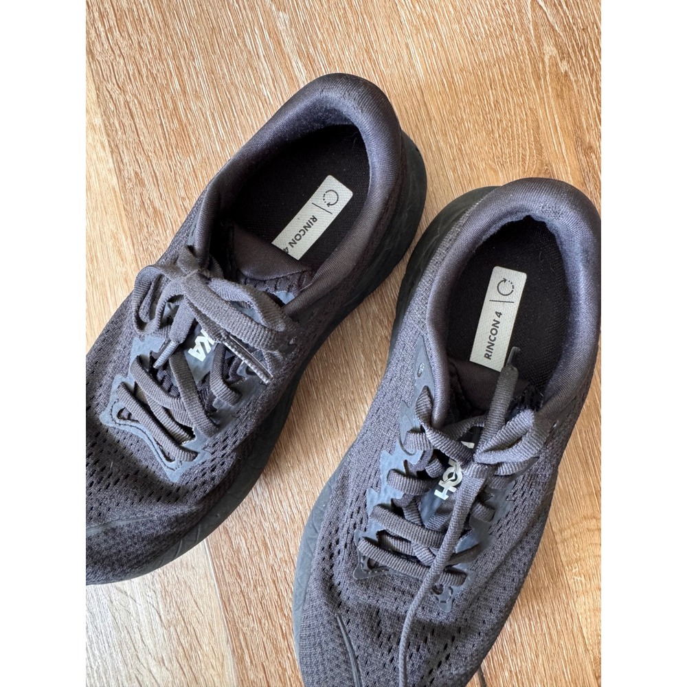 Hoka Rincon 4 Triple Black Running Shoes Womens US 6